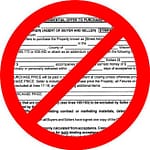 Offer with intnl "No" sign on it