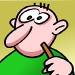 cartoon man with pipe