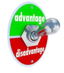 a switch with advantage and disadvantage positions