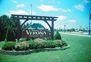 Verona city sign