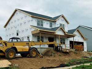 New construction building site