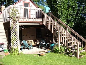 Back stairs at 881 Terry Pl