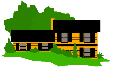 split level home cartoon
