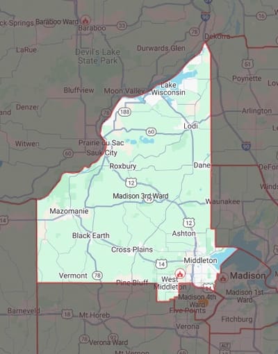 Map of Madison 3rd Ward
