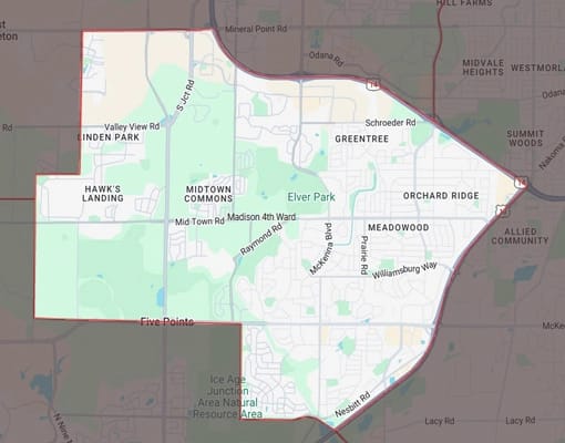 Map of Madison 4th Ward