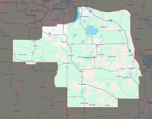 Map of Stoughton Ward