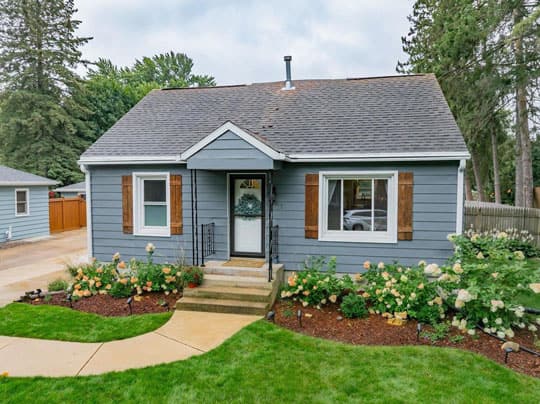 Modest ranch home typical of Glen Oak neighborhood in Madison WI