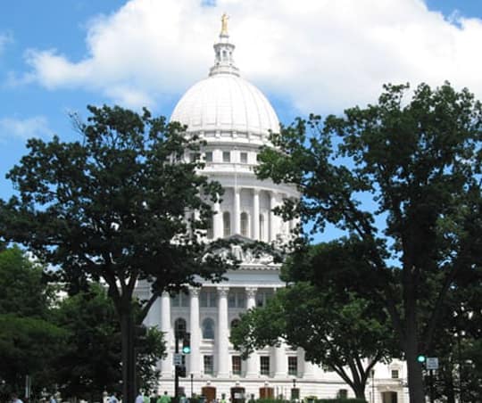 Wisconsin State Capitol building in Madison WI