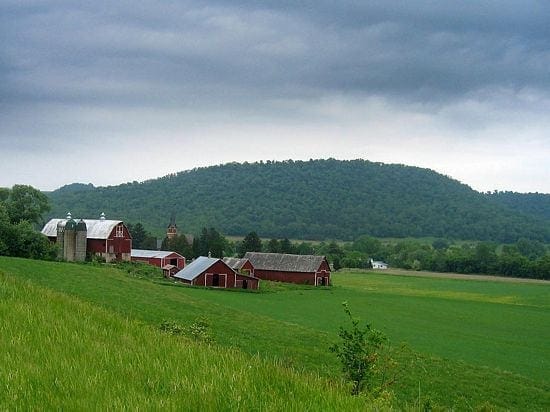 Wisconsin farm scene